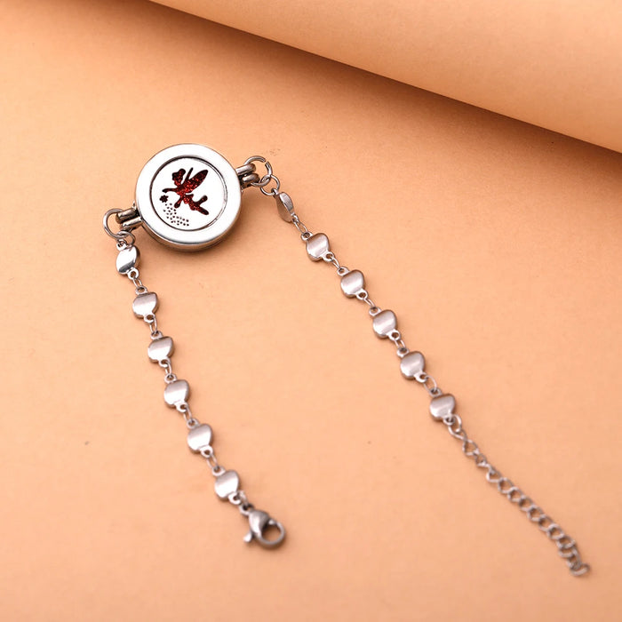 Heart-Shaped Adjustable Aromatherapy Bracelet - ShopSwiftly