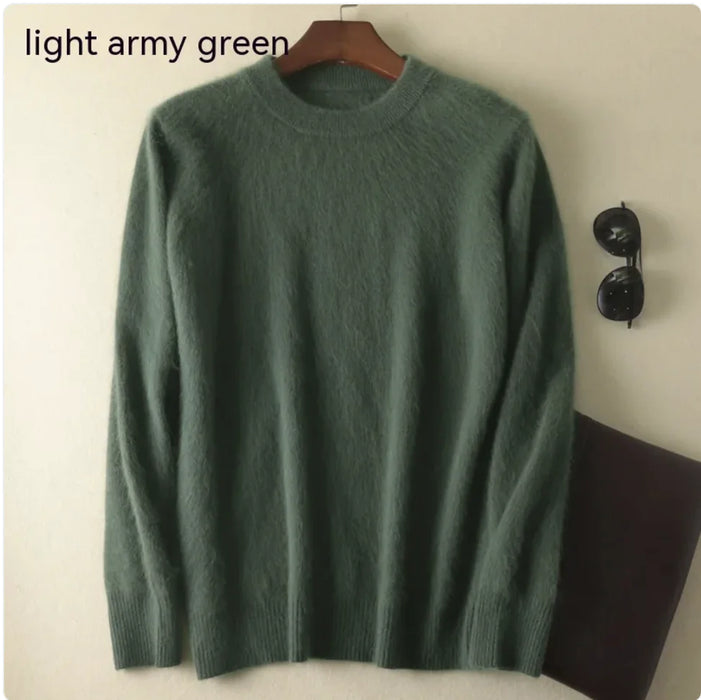 Thick Cashmere Round Neck Sweater