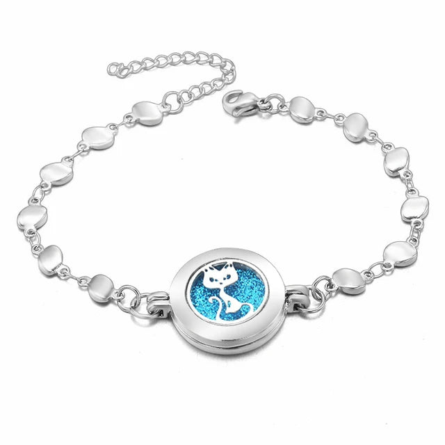 Heart-Shaped Adjustable Aromatherapy Bracelet - ShopSwiftly