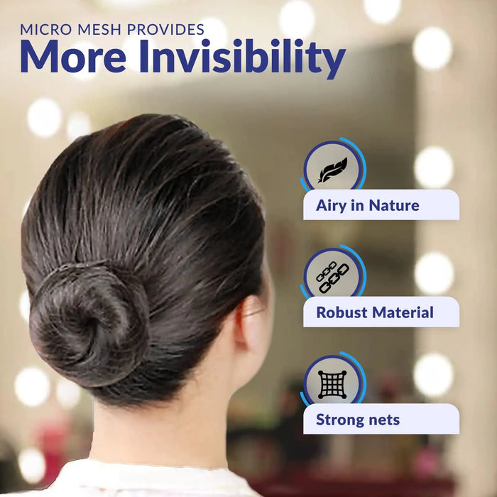 Hair Net Black - 100Pcs – 24 inches Invisible Nylon Hair Nets for Women and Men - Perfect for Hair Bun, Sleeping, & Kitchen Food Service