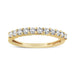 14K Yellow Gold Plated .925 Sterling Silver 1/2 cttw Shared Prong Set Brilliant Round-Cut Diamond 11 Stone Band Ring (K-L Color, SI2-I1 Clarity) - ShopSwiftly