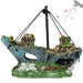 Aquarium Resin Ornament Pirate Ship Wreck - ShopSwiftly