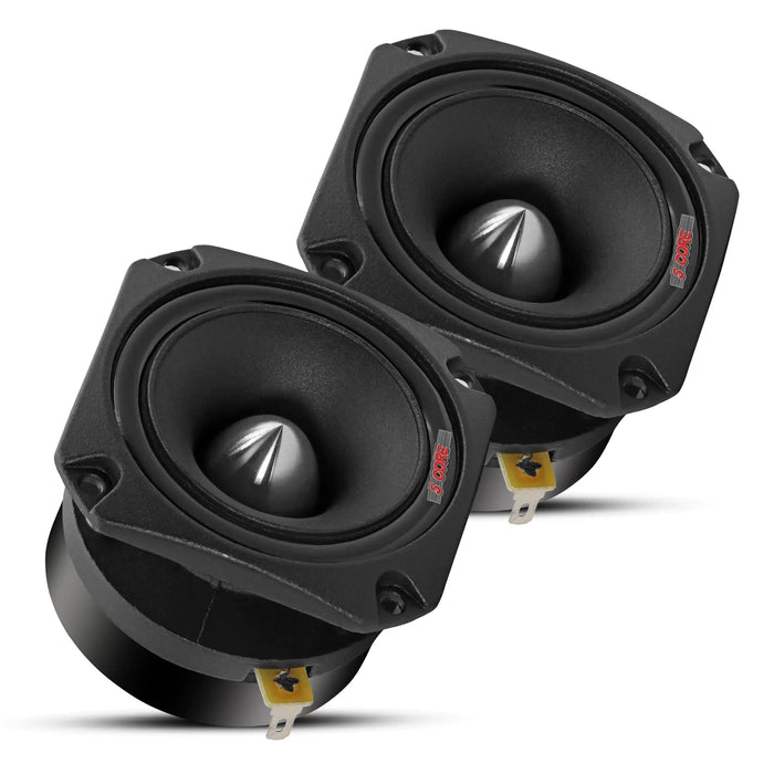 5Core Tweeters Speakers Car Audio Pair 600W Peak 3.5 Inch Super Bullet Tuiters Para Sonido Para Carro