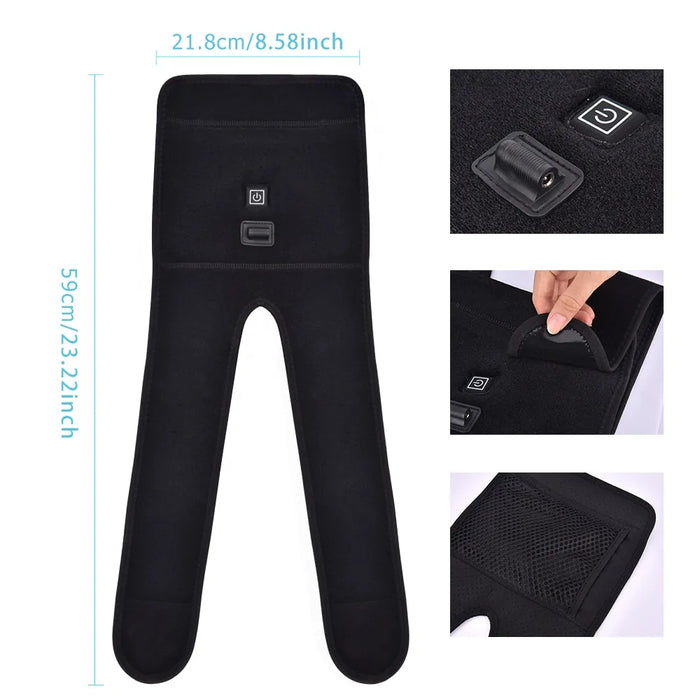 Knee Brace Support Wrap Massager Infrared Heating Hot Therapy - ShopSwiftly