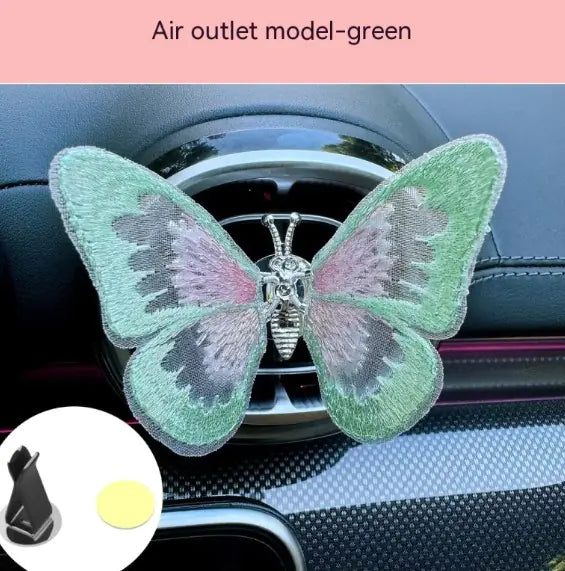 Moving Embroidery Butterfly Car Accessories