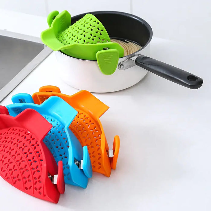 Silicone Clip-on Pan Pot Strainer